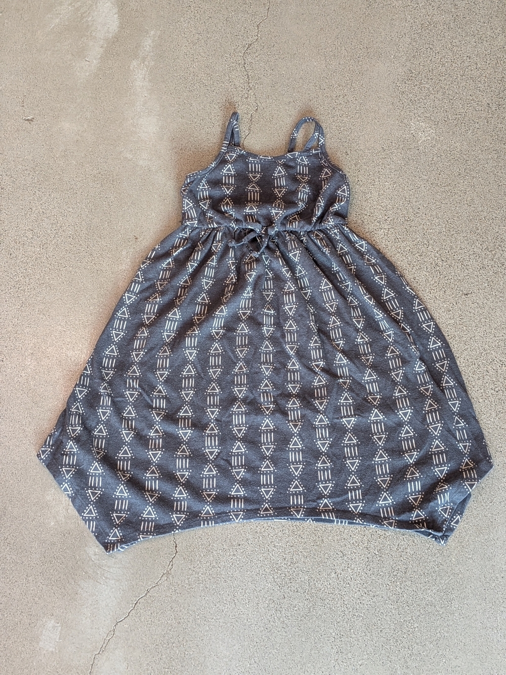 Cat & Jack Grey Printed Sundress with Elastic Waist